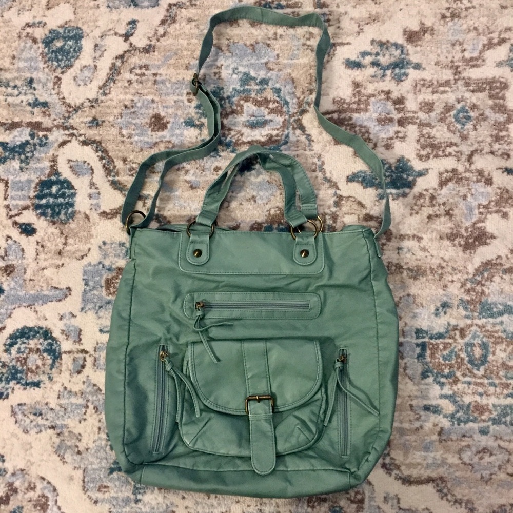 Mint Oversized Crossbody Purse
